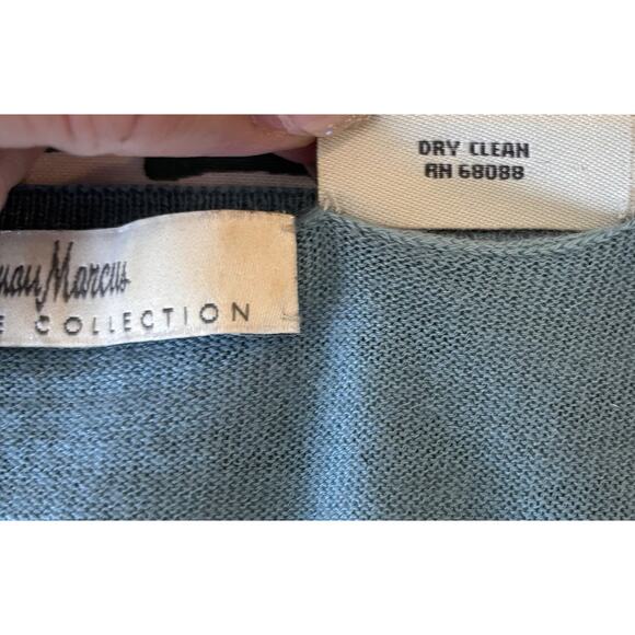 Neiman Marcus Cashmere Collection 100% Cashmere Scoop Neck Tank Top Blue Size M - Picture 5 of 5